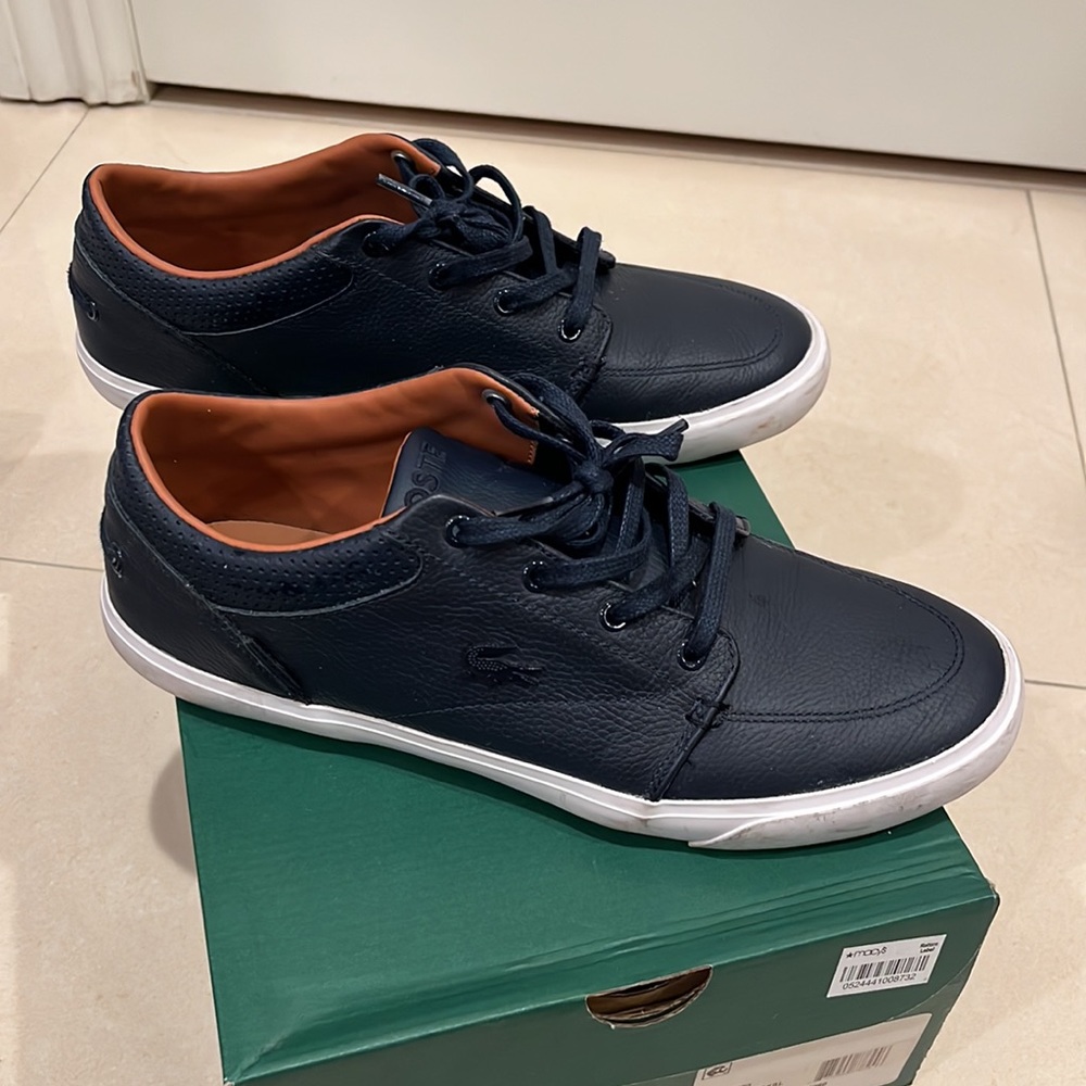 Lacoste Mens Navy Sneakers View 3